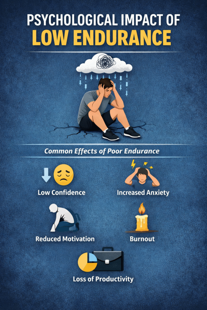 Low endurance, poor endurance