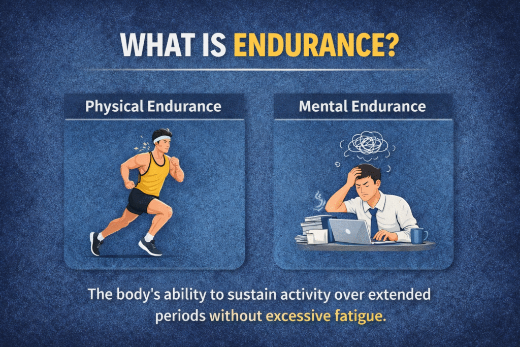 Physical endurance and mental endurance
